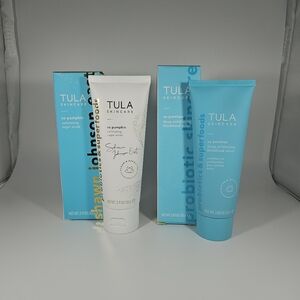 Tula Skincare Lot - X2 Scrubs (2 FULL-SIZES) (2.89 oz. & 2.9 oz.)